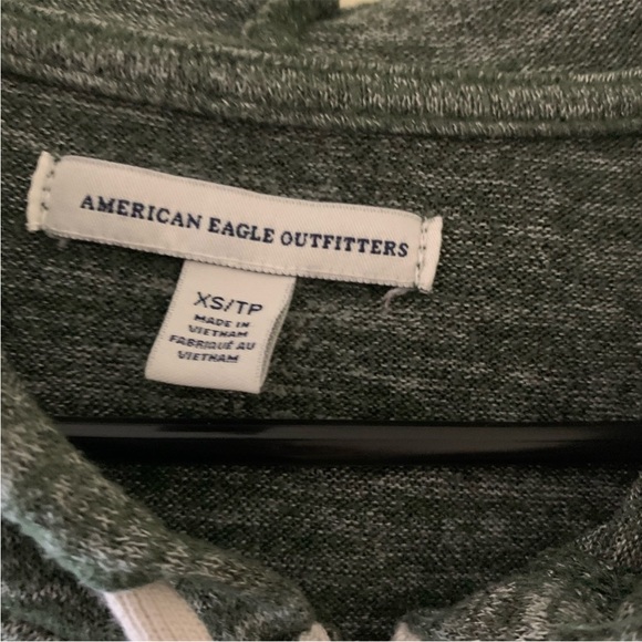 American Eagle Outfitters Heathered Green Hoodie - Picture 3 of 3